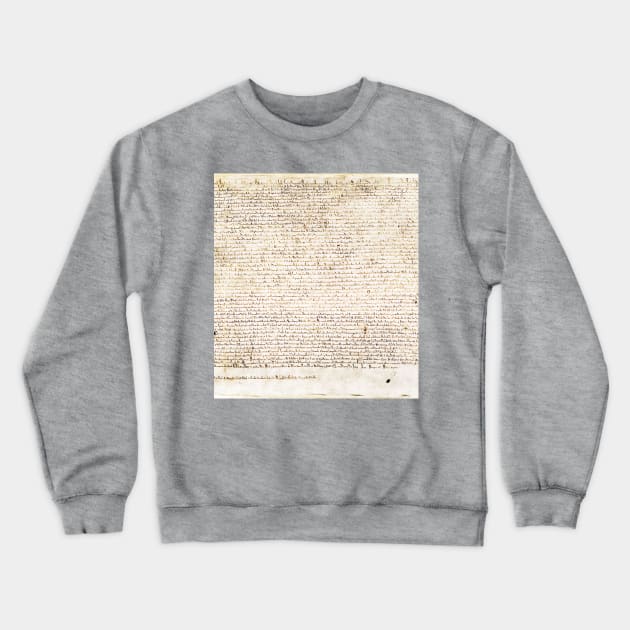 The Magna carta - digitally remastered high resolution version Crewneck Sweatshirt by RandomGoodness